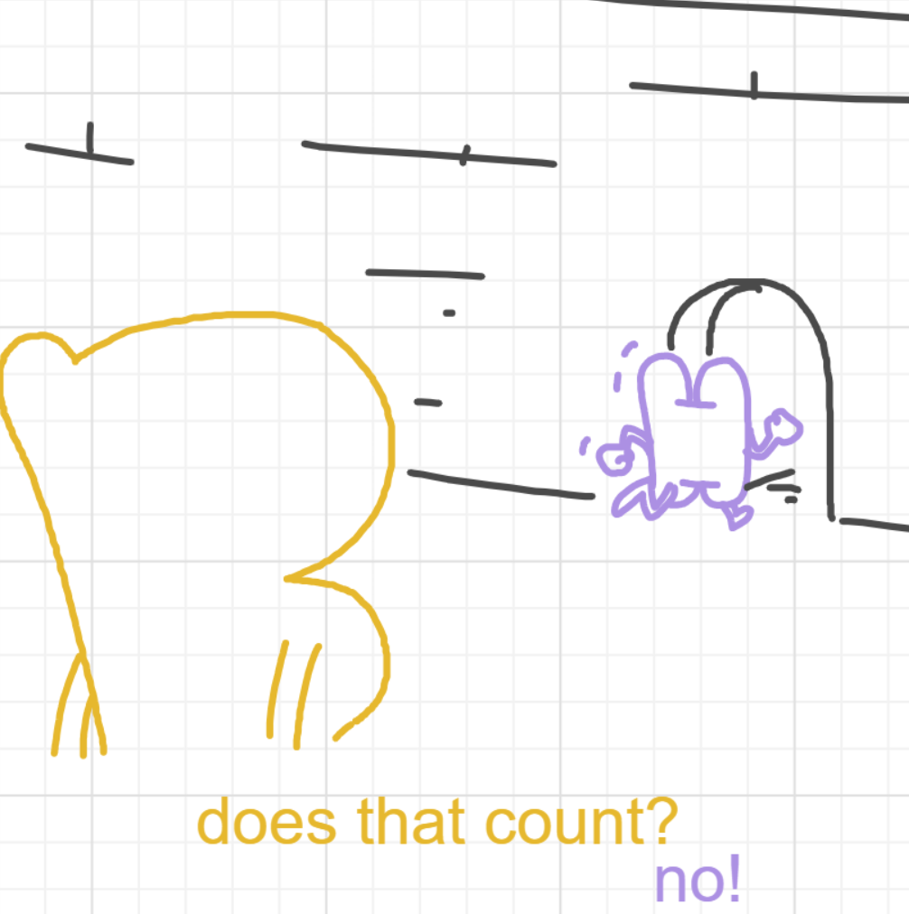 A panel from I've Been Everywhere, Man, episode nine of the Board Boards object show by Furretwalk/WalkingFurret.